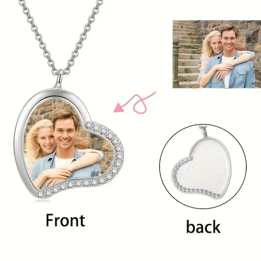 Collier Cœur Photo Personnalisé
