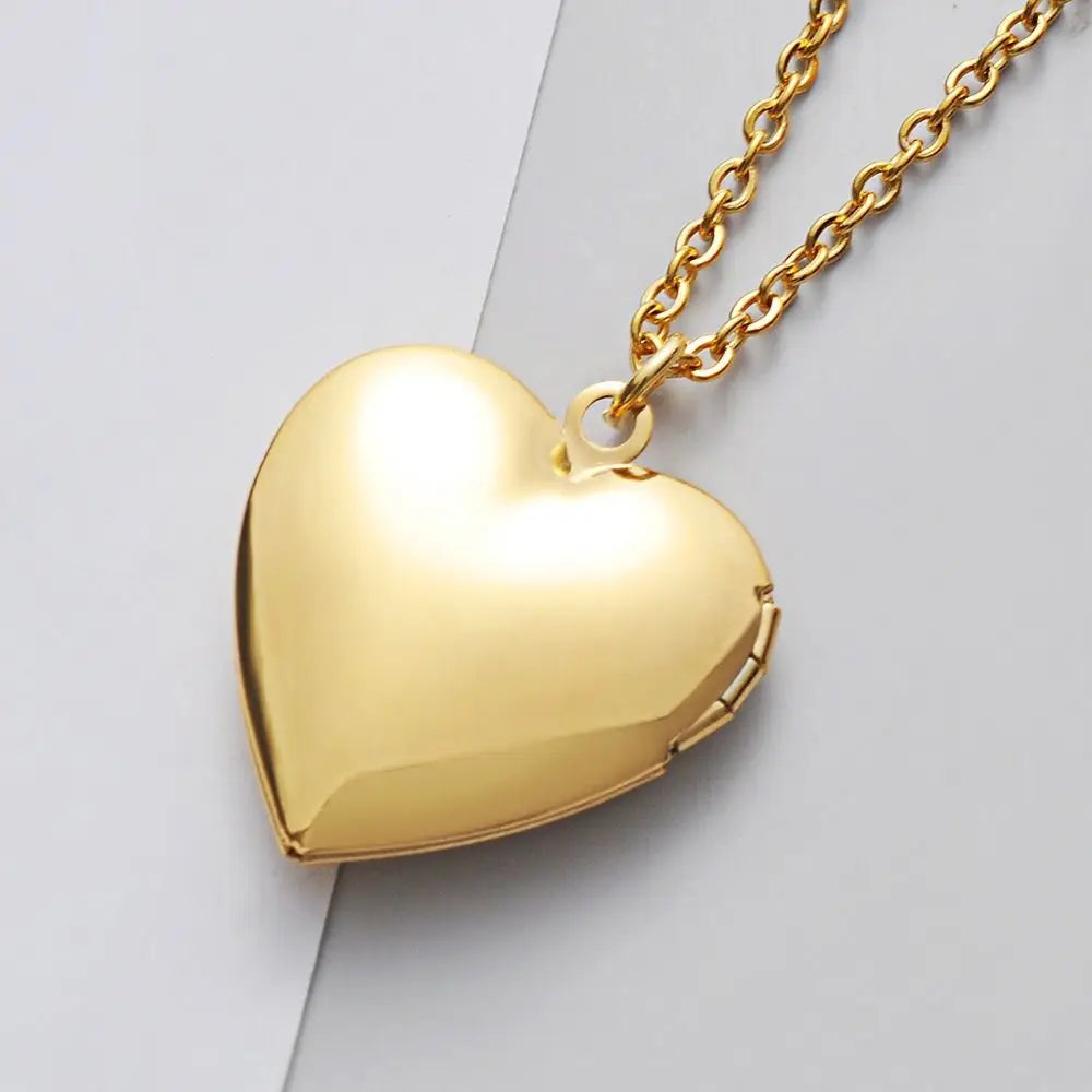 Collier Médaillon Cœur Photo