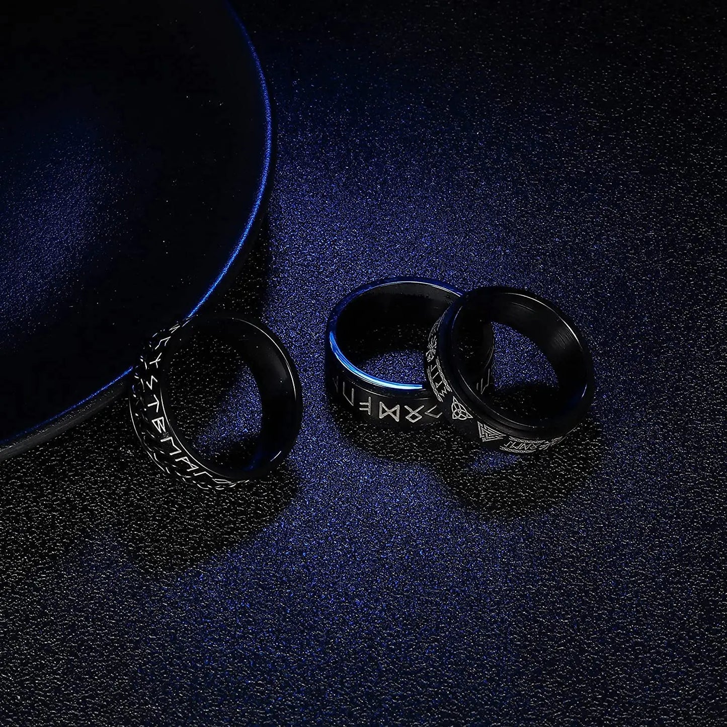 Bague Viking Anti-Stress en Acier Inoxydable