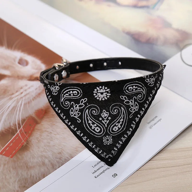 Collier Chien & Chat avec Foulard – Réglable