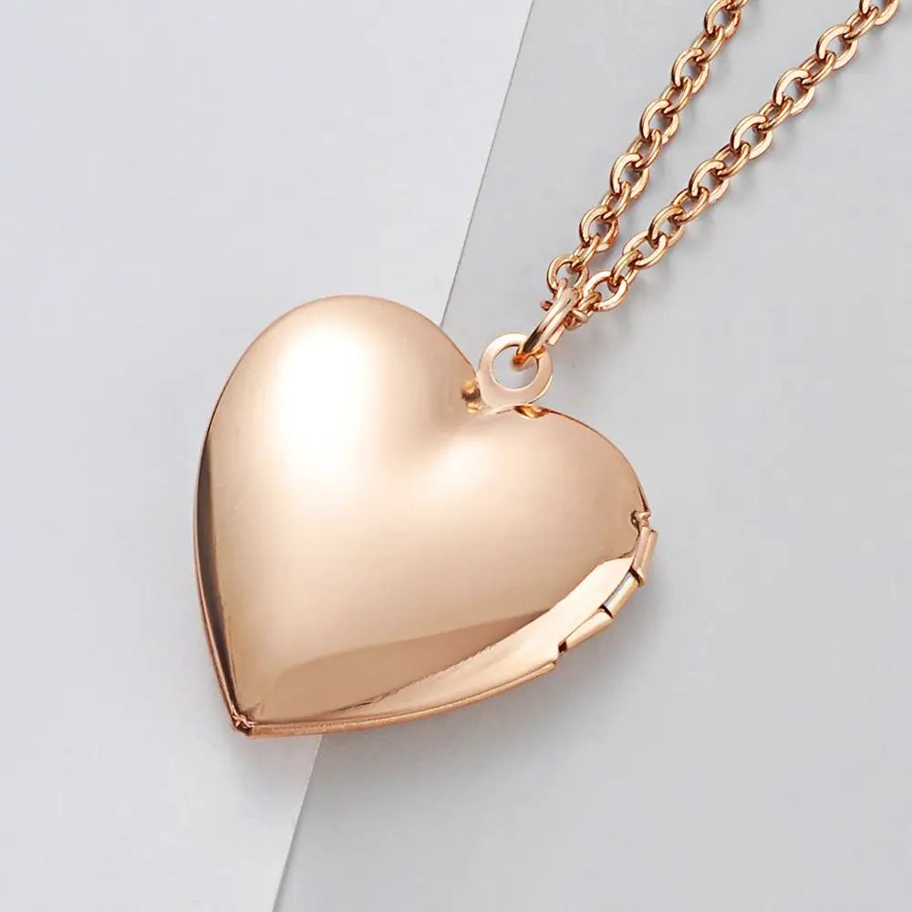 Collier Médaillon Cœur Photo