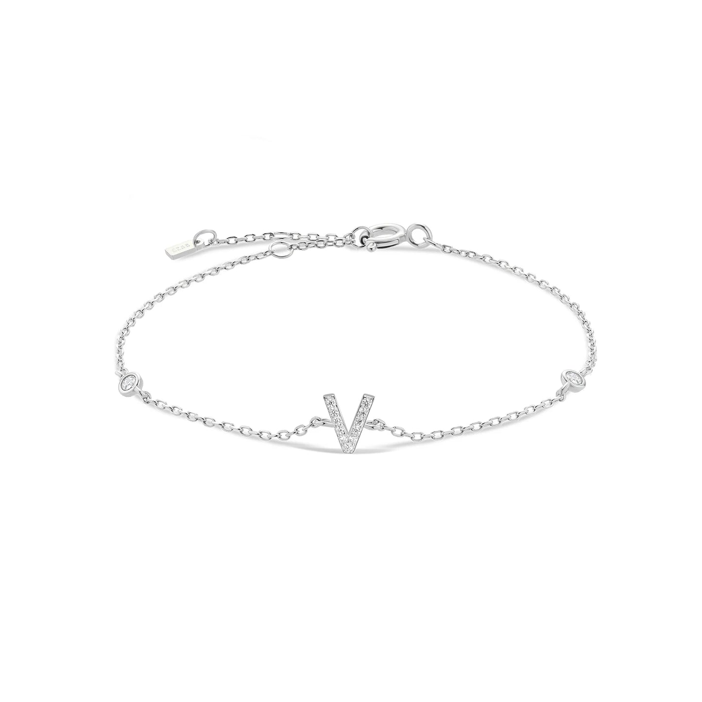 Bracelet Initiale Argent 925