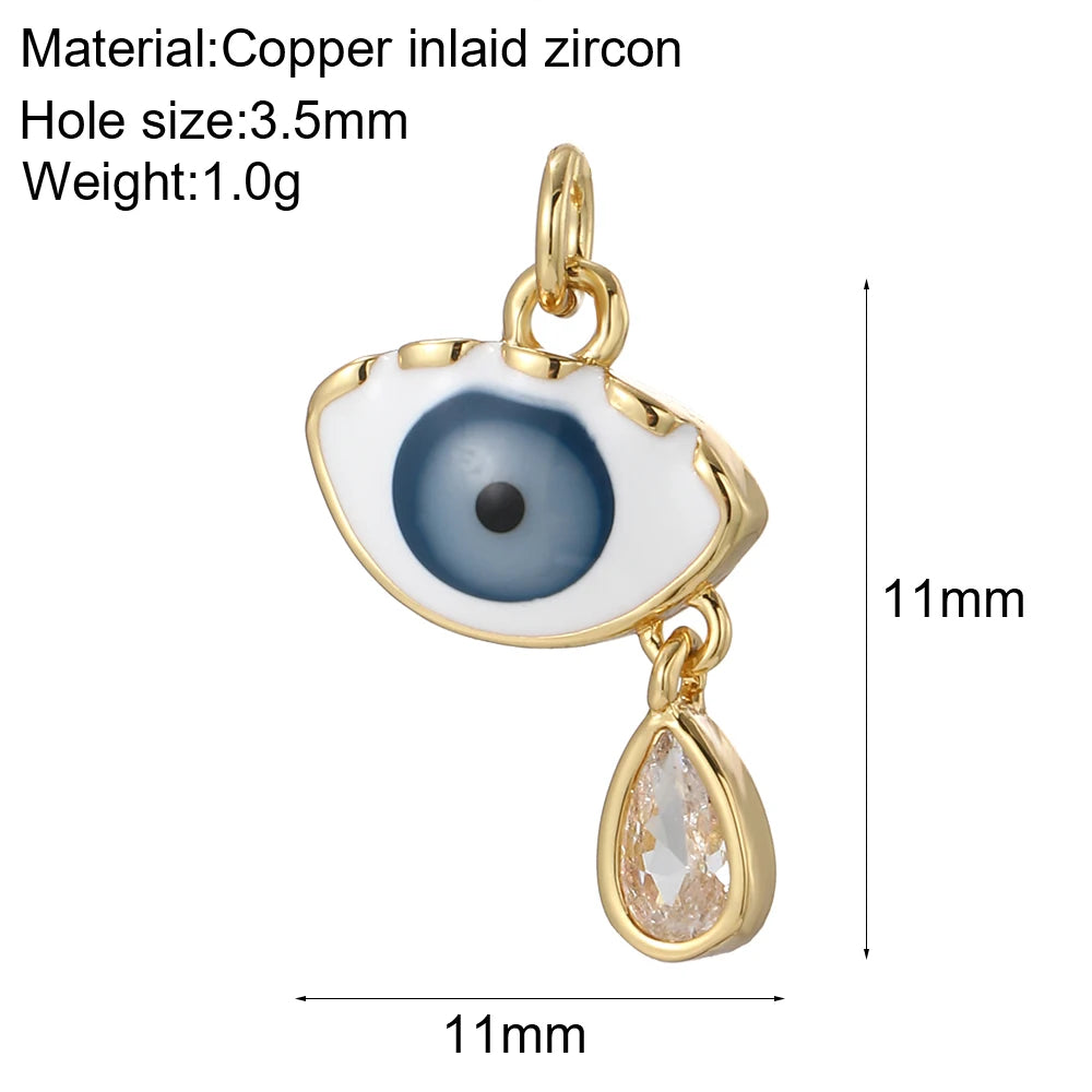 Collier Cœur Œil Protecteur – Acier Inoxydable