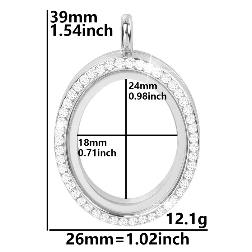 Médaillon Photo Cœur – Pendentif Souvenir Verre