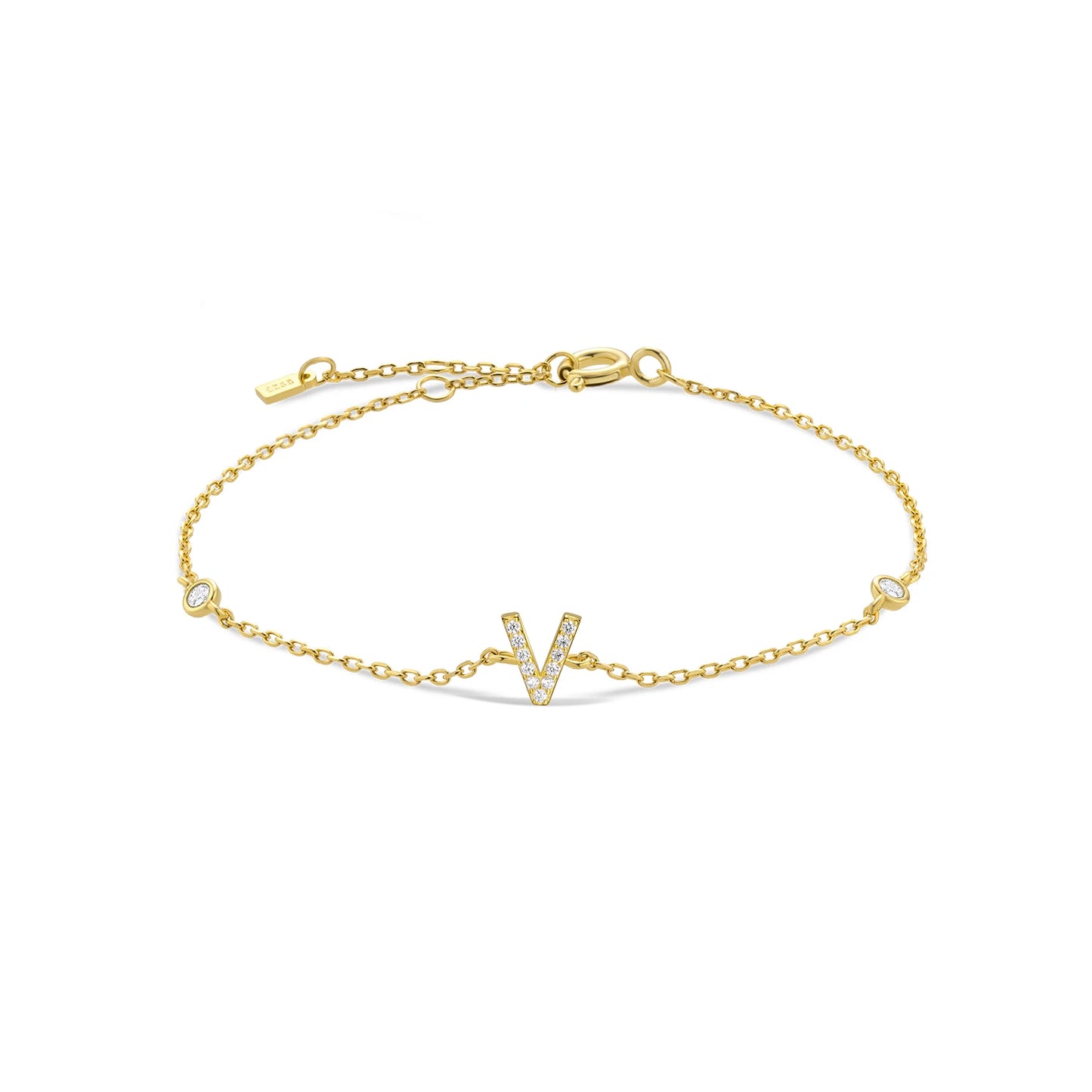 Bracelet Initiale Argent 925