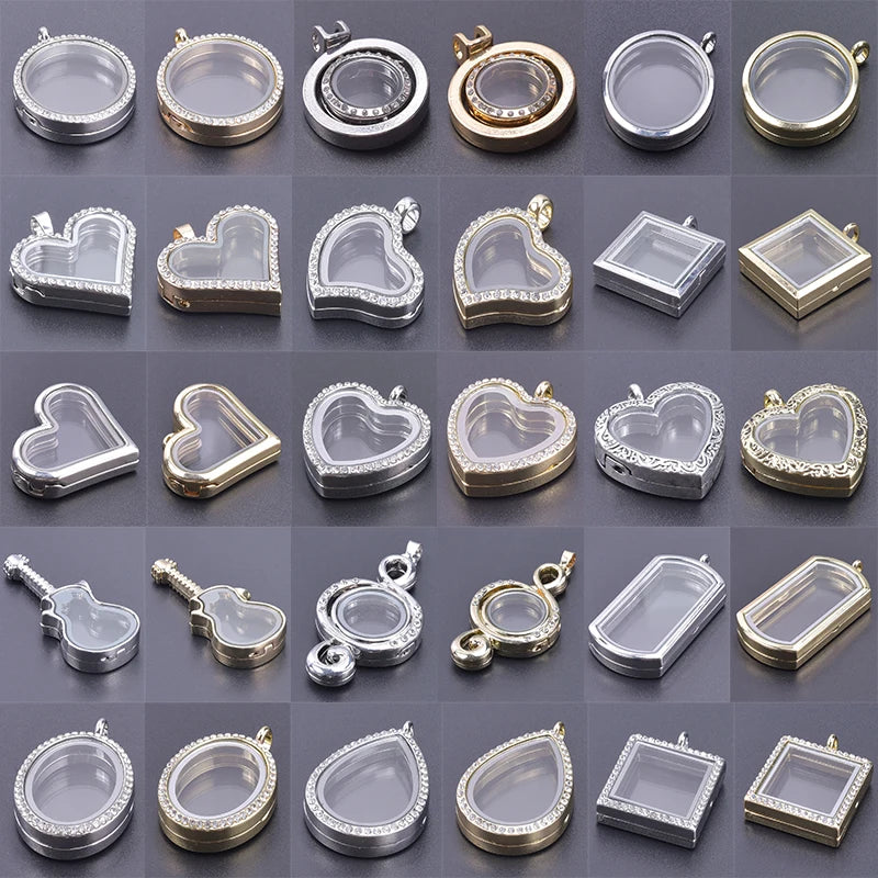 Médaillon Photo Cœur – Pendentif Souvenir Verre