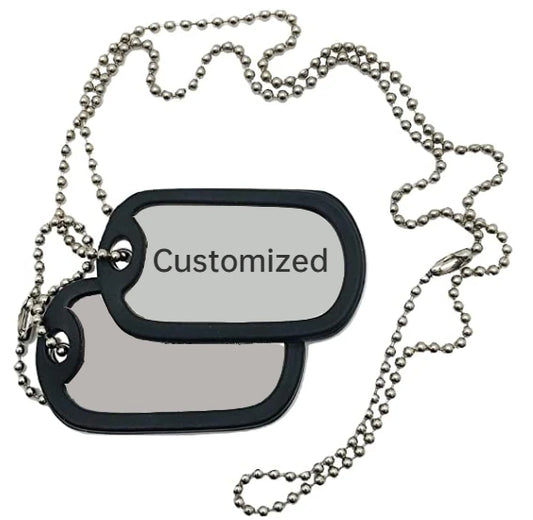 Collier Plaque Militaire Personnalisée Acier Inoxydable