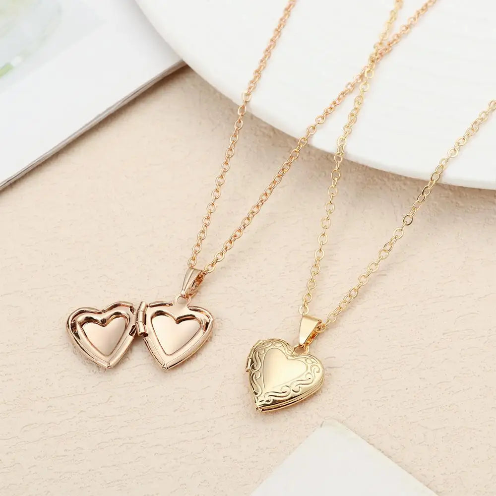 Collier Médaillon Cœur Photo