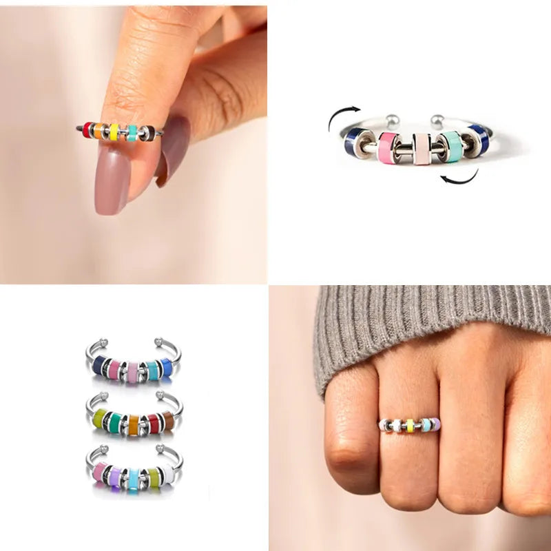 bague rotative anti-stress femme bijou apaisant maison des emotions
