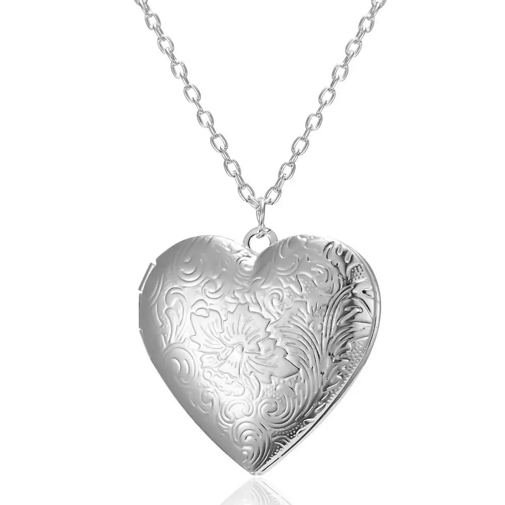 Collier Médaillon Cœur Photo