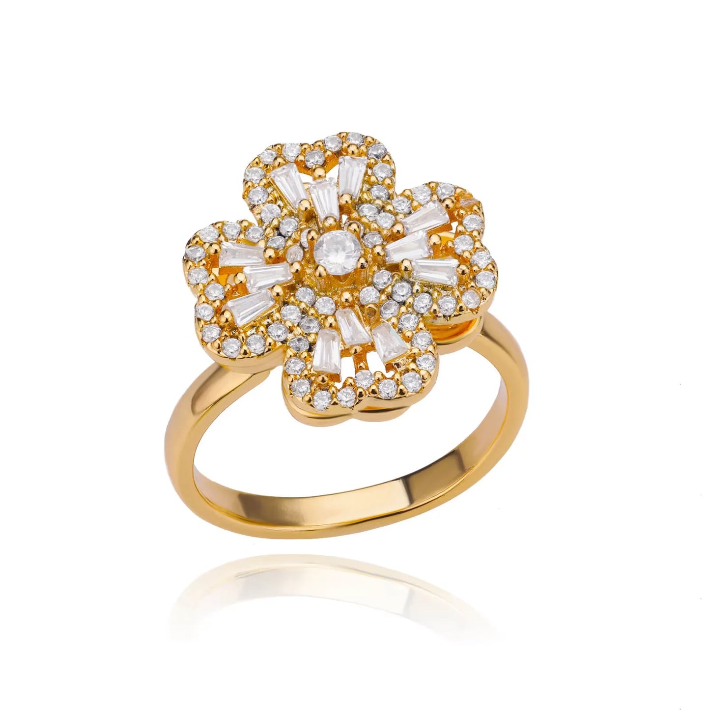 Bague Spinner Tournesol