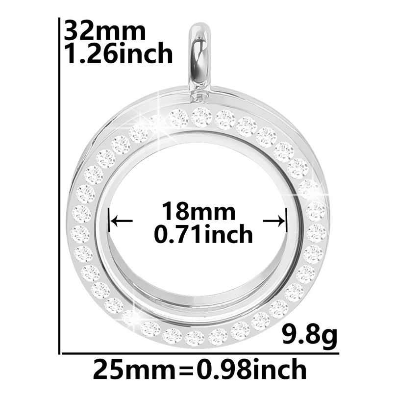 Médaillon Photo Cœur – Pendentif Souvenir Verre