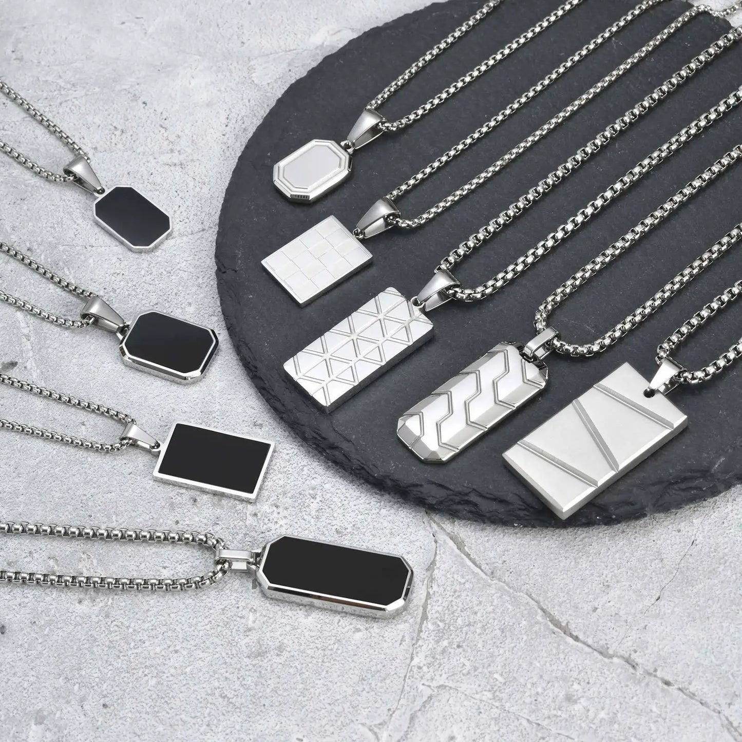 Collier Dog Tag Militaire Homme