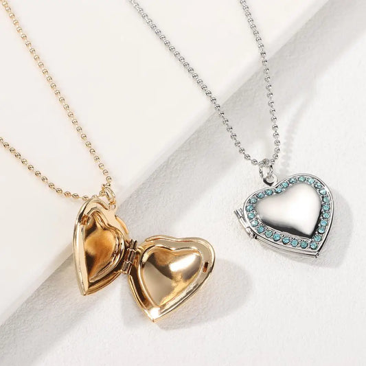 Collier Médaillon Cœur Photo