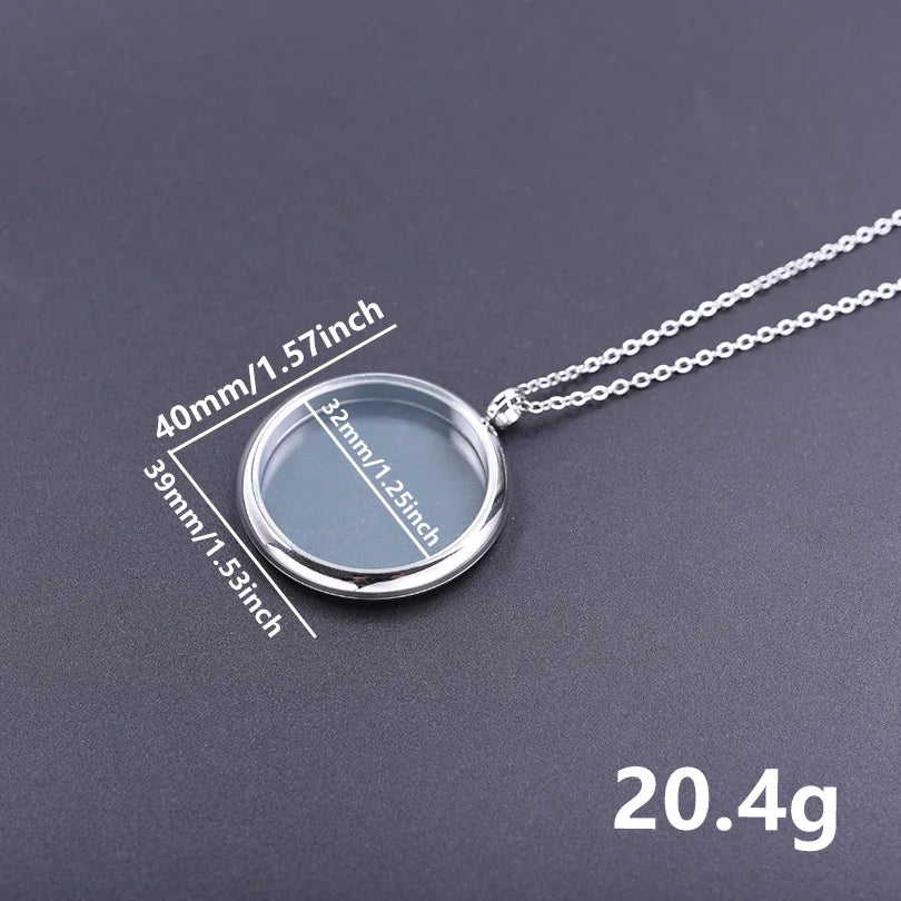 Collier Médaillon Photo Torsadé