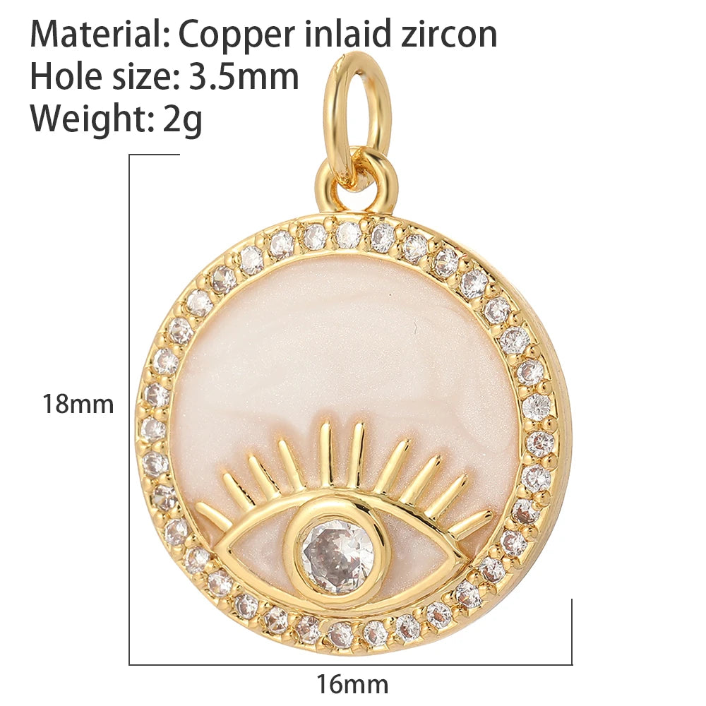 Collier Cœur Œil Protecteur – Acier Inoxydable