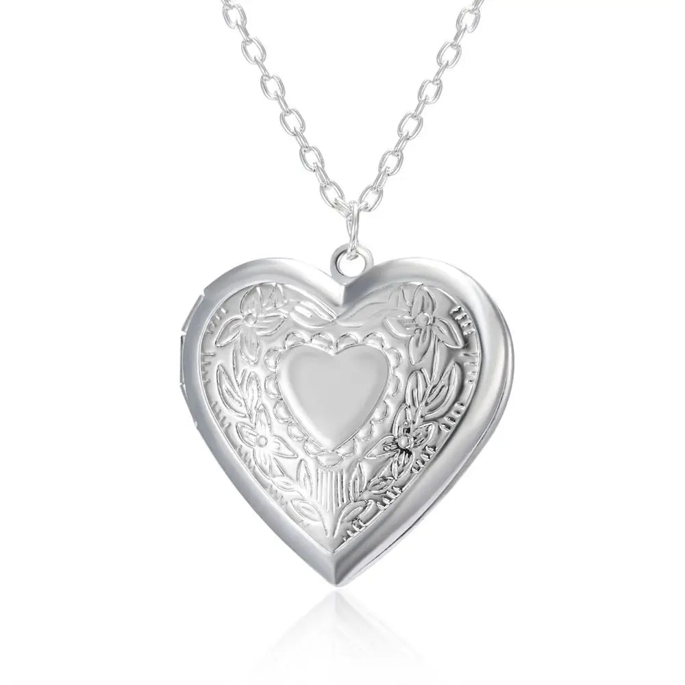 Collier Médaillon Cœur Photo