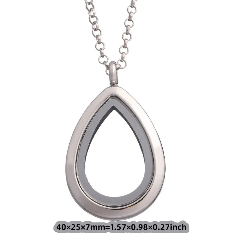 Collier Médaillon Photo Flottant
