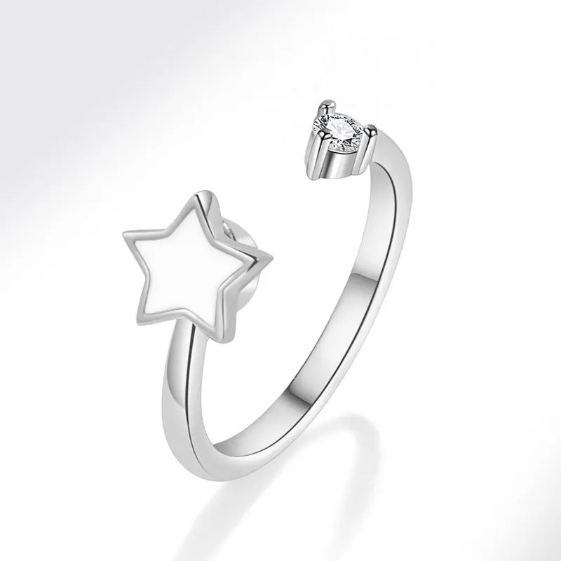 bague spinner tournesol argent 925 vue packshot maison des emotions