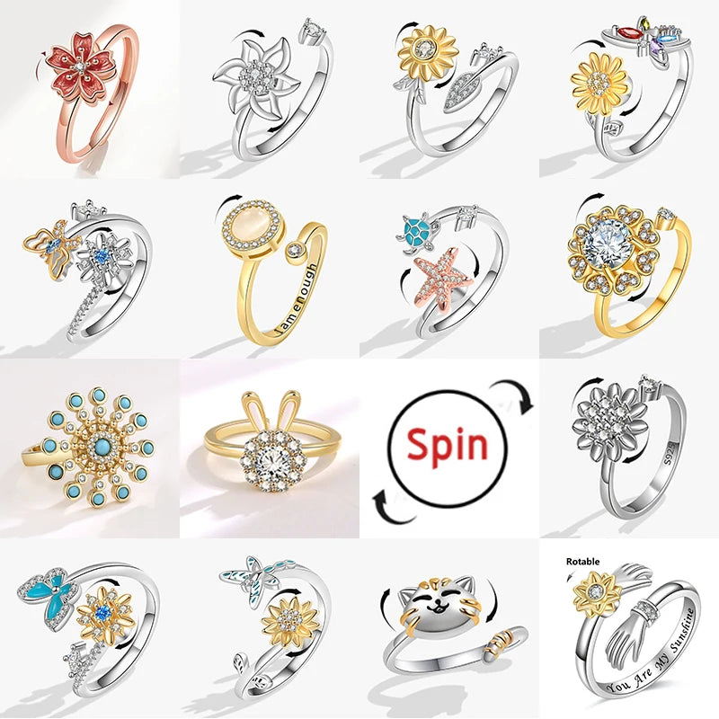 Bague Spinner Sakura