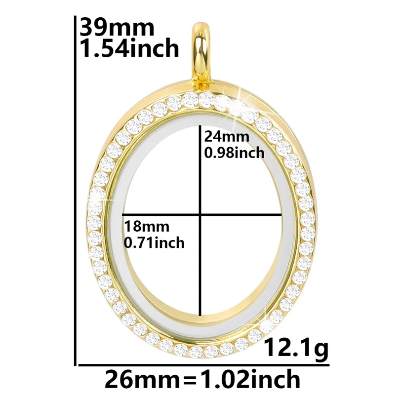 Médaillon Photo Cœur – Pendentif Souvenir Verre