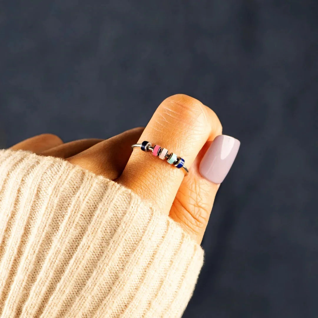 bague rotative anti-stress femme style elegant discret