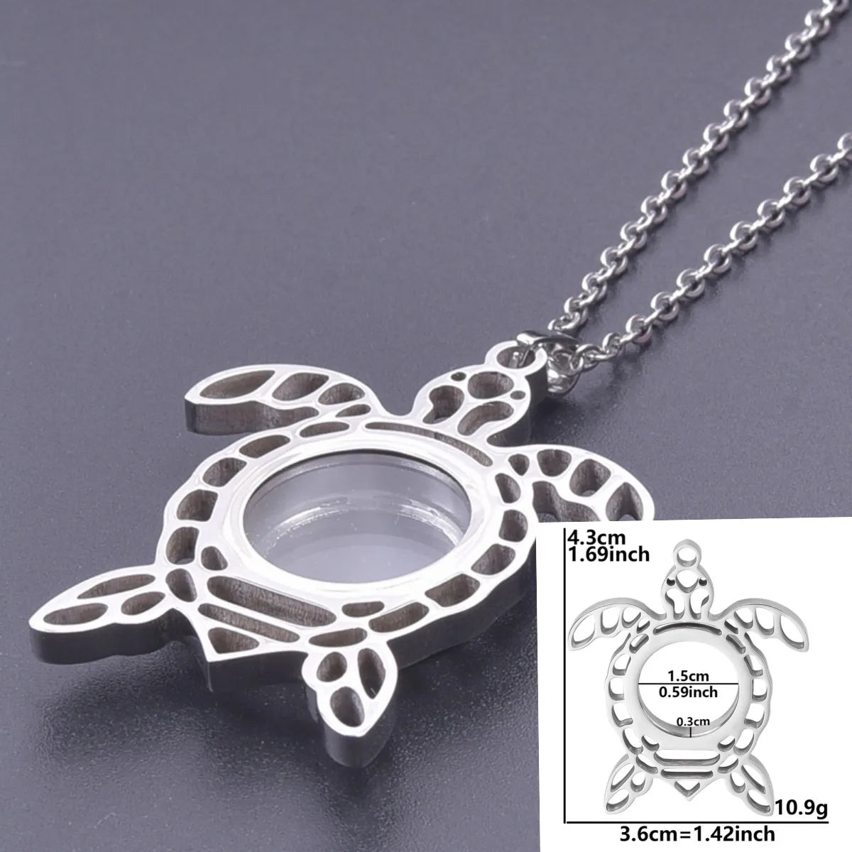 Collier Médaillon Photo Flottant