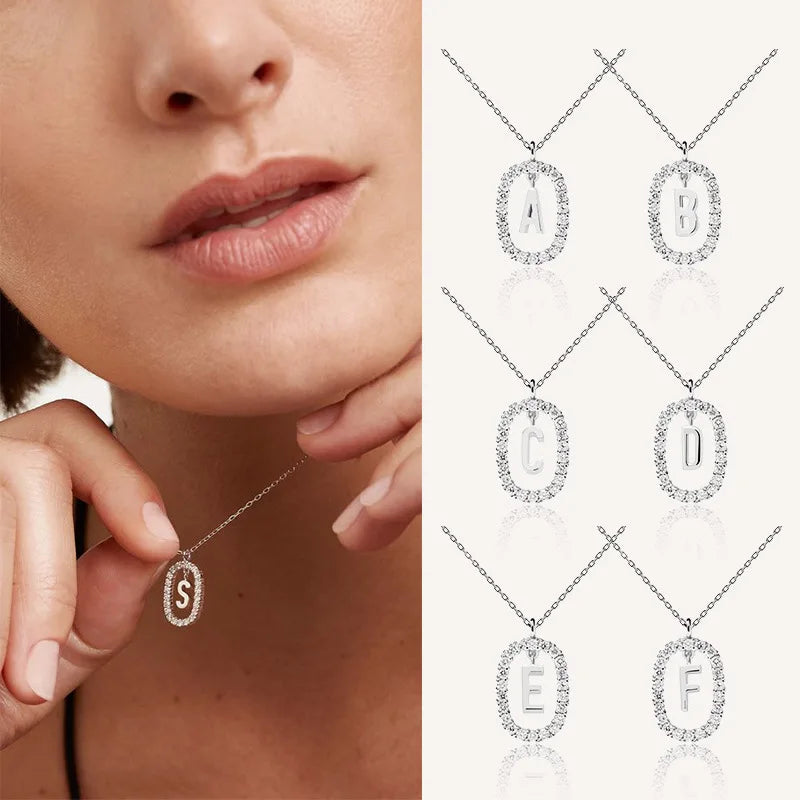 collier initiale argent 925 vue packshot maison des emotions