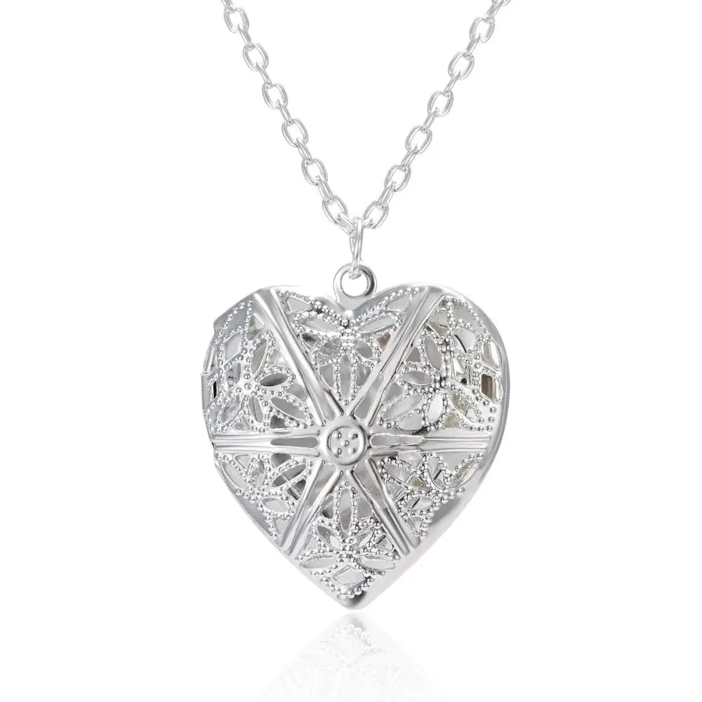 Collier Médaillon Cœur Photo