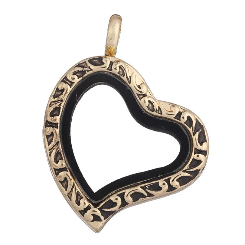 Médaillon Photo Cœur – Pendentif Souvenir Verre
