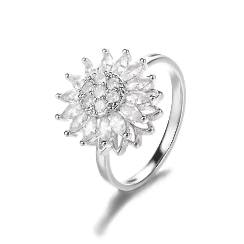 Bague Spinner Tournesol