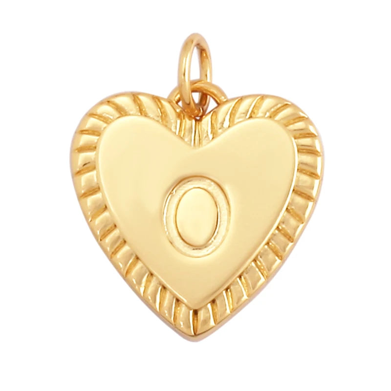 Collier Initiale Cœur – Plaqué Or 18K