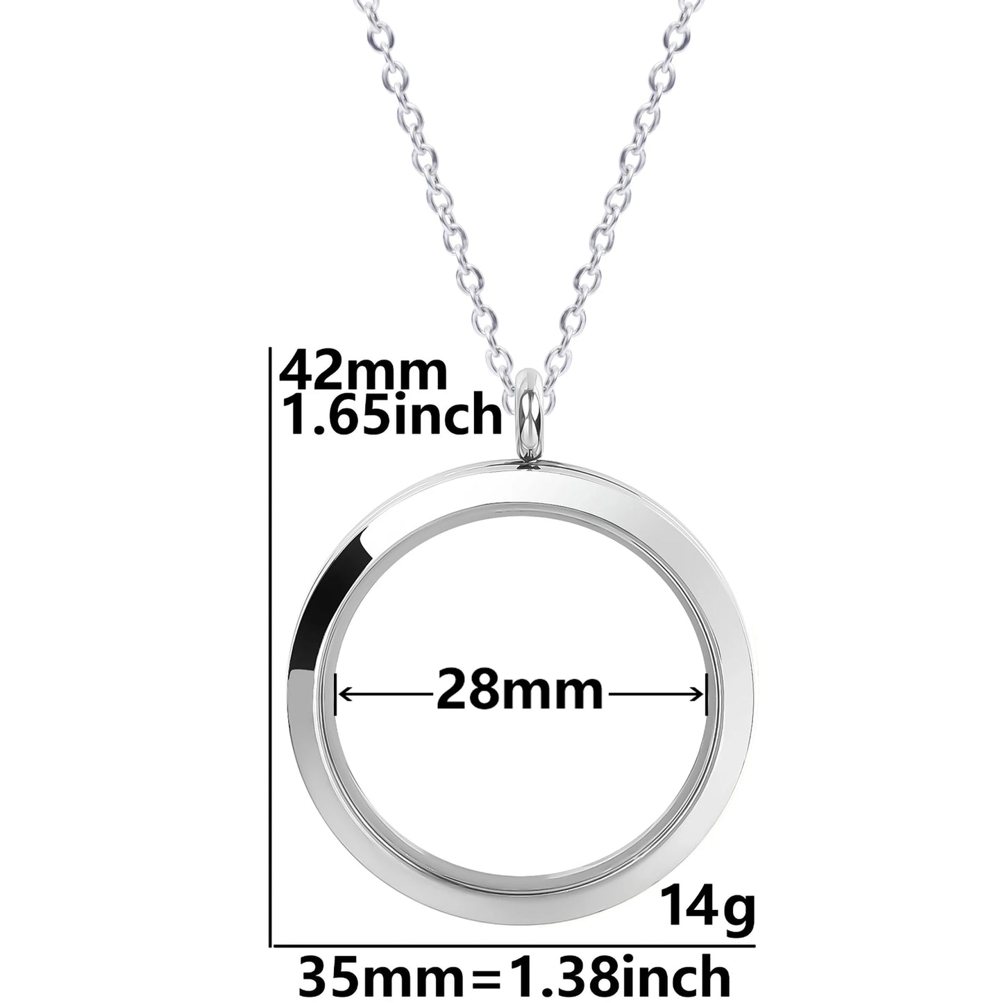 Collier Médaillon Photo Torsadé