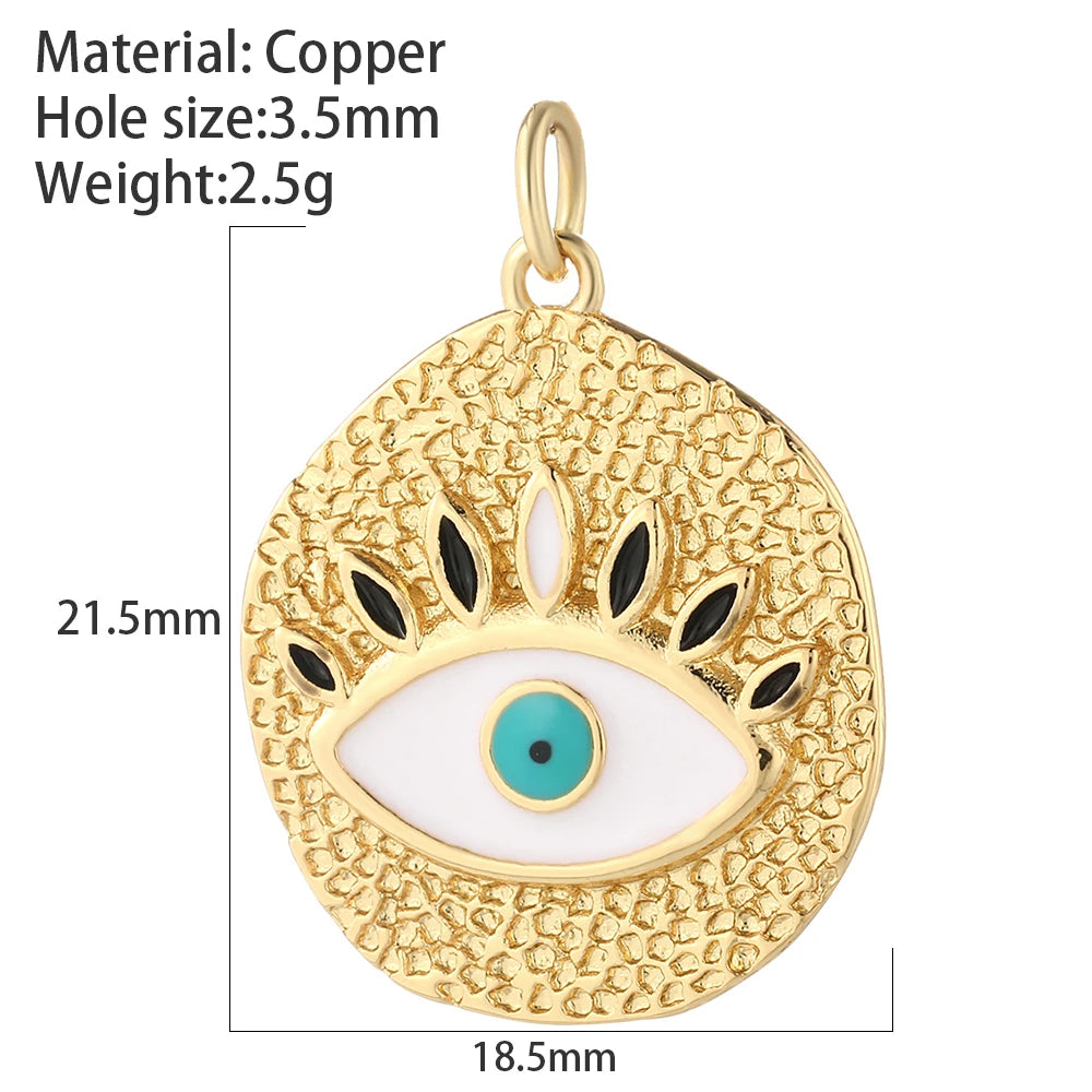 Collier Cœur Œil Protecteur – Acier Inoxydable