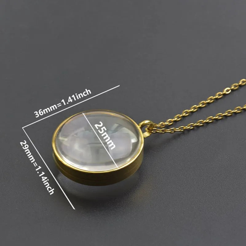 Collier Médaillon Photo Torsadé