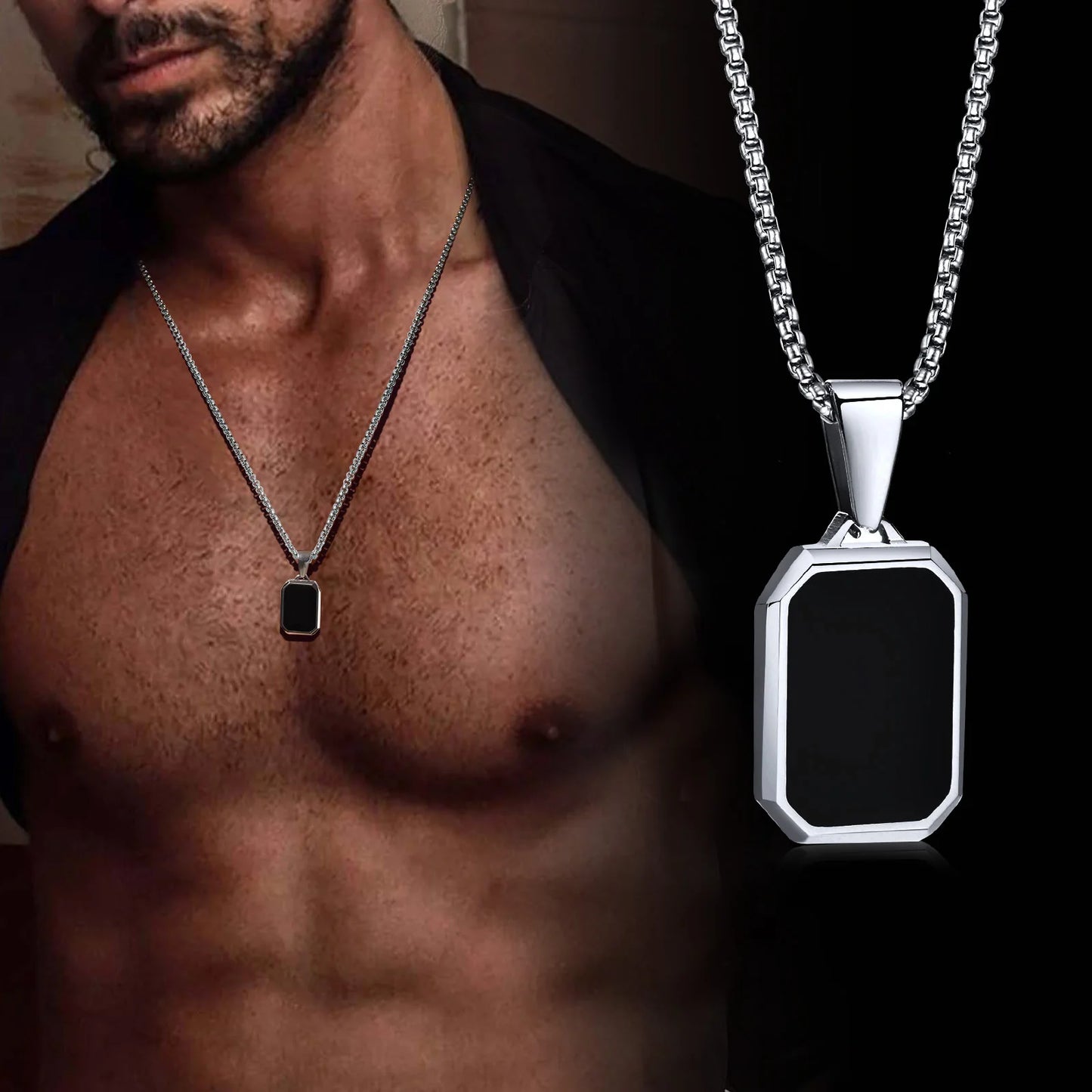 Collier Dog Tag Militaire Homme
