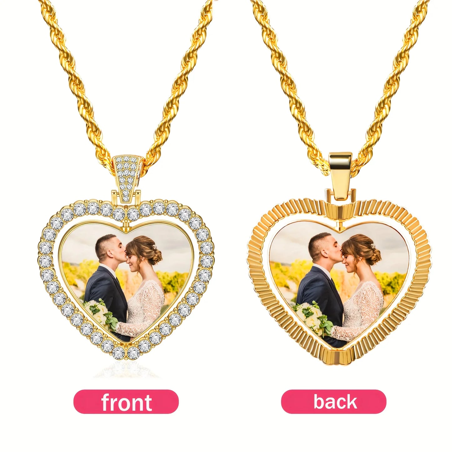 Collier Personnalisé Double Photo