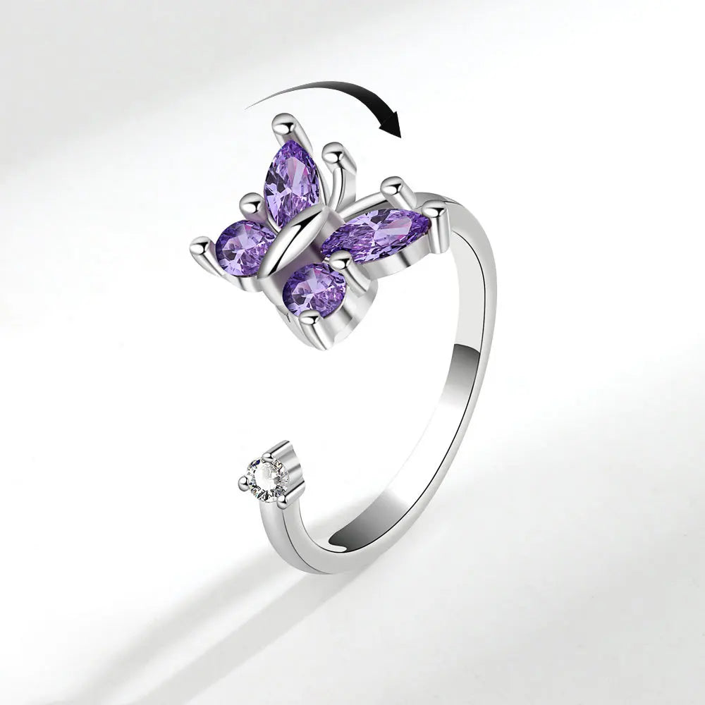 Bague Lune & Étoiles Argent