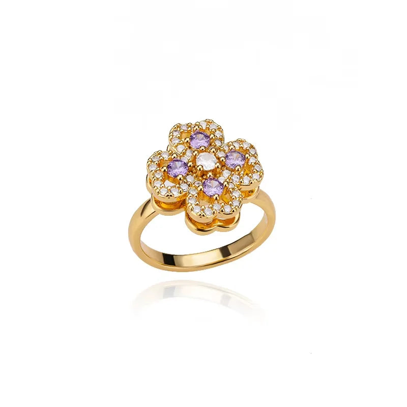 Bague Spinner Tournesol