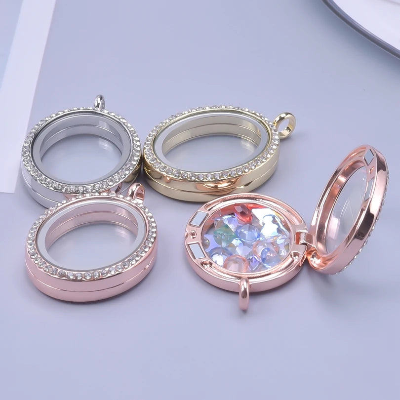 Médaillon Photo Cœur – Pendentif Souvenir Verre