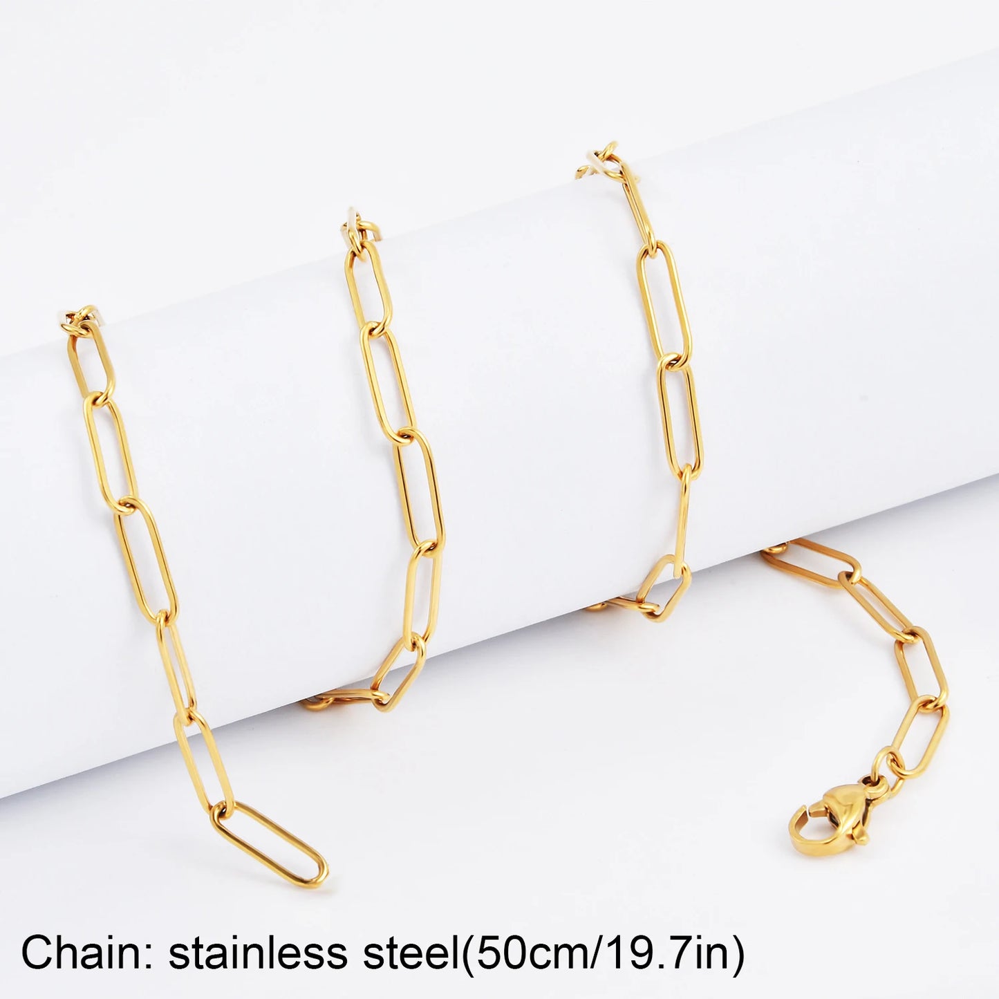 Collier Cœur Œil Protecteur – Acier Inoxydable