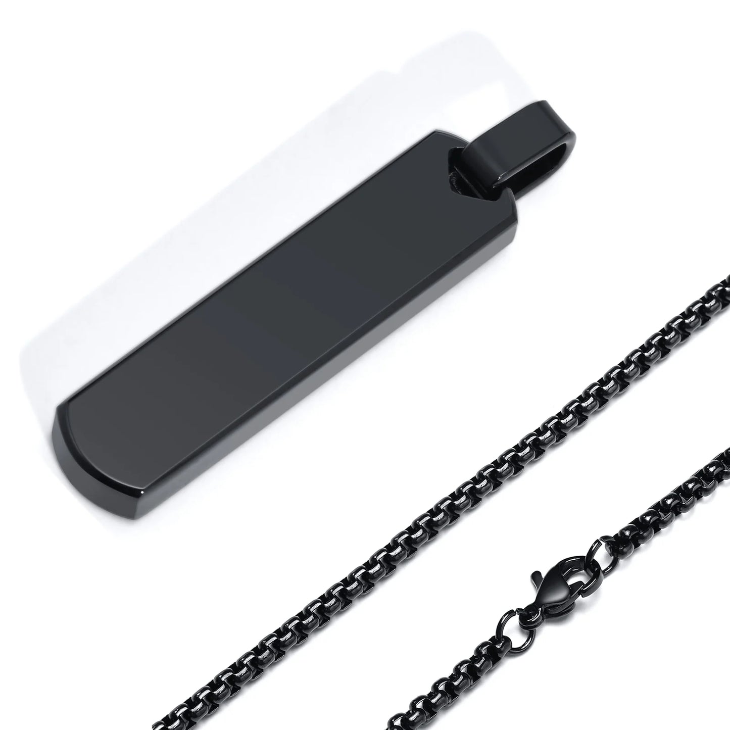 Collier Barre Initiale Homme