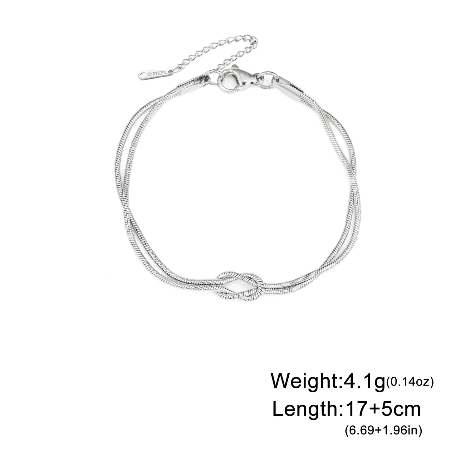 bracelet love knot initiale personnalise bijou maison des emotions