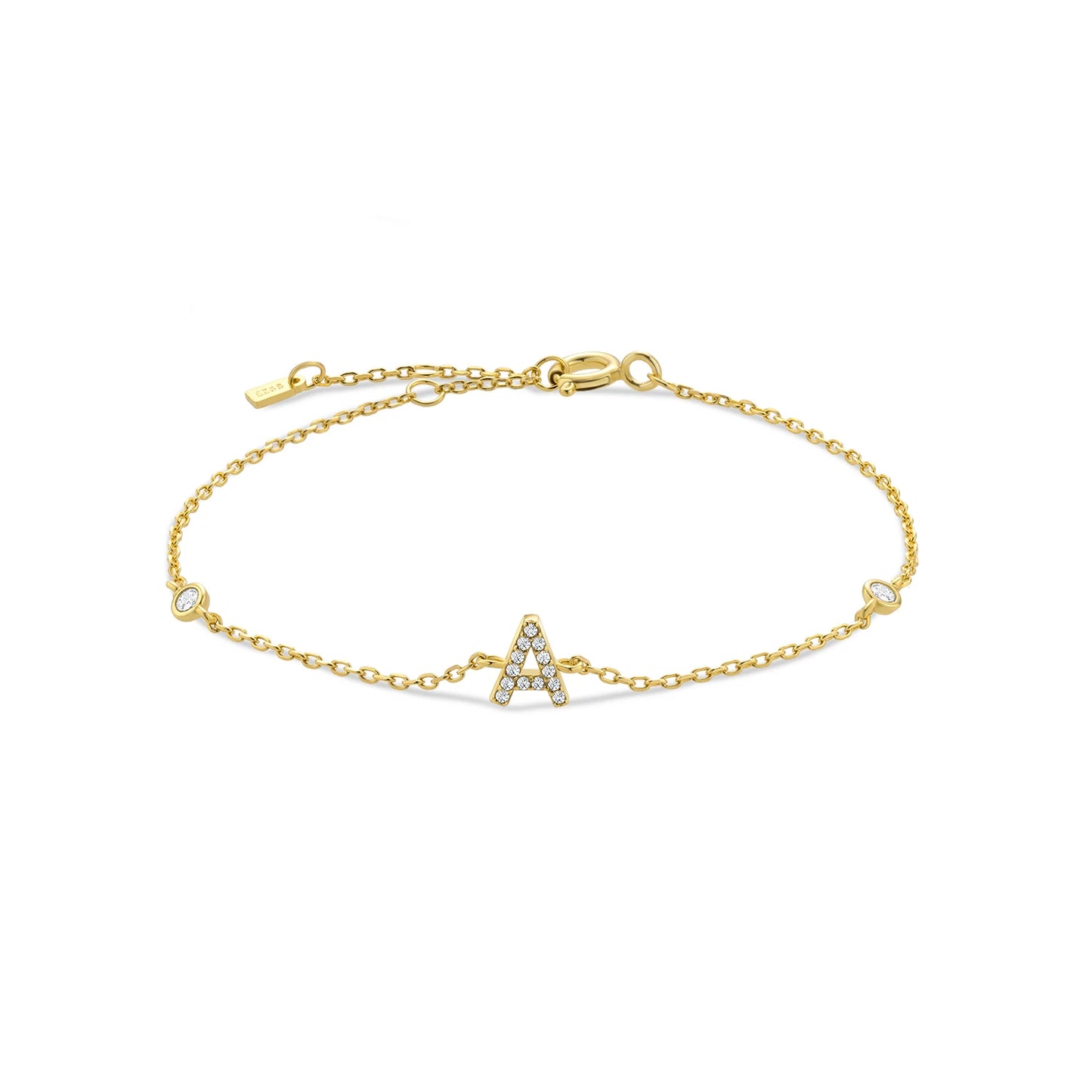 Bracelet Initiale Argent 925