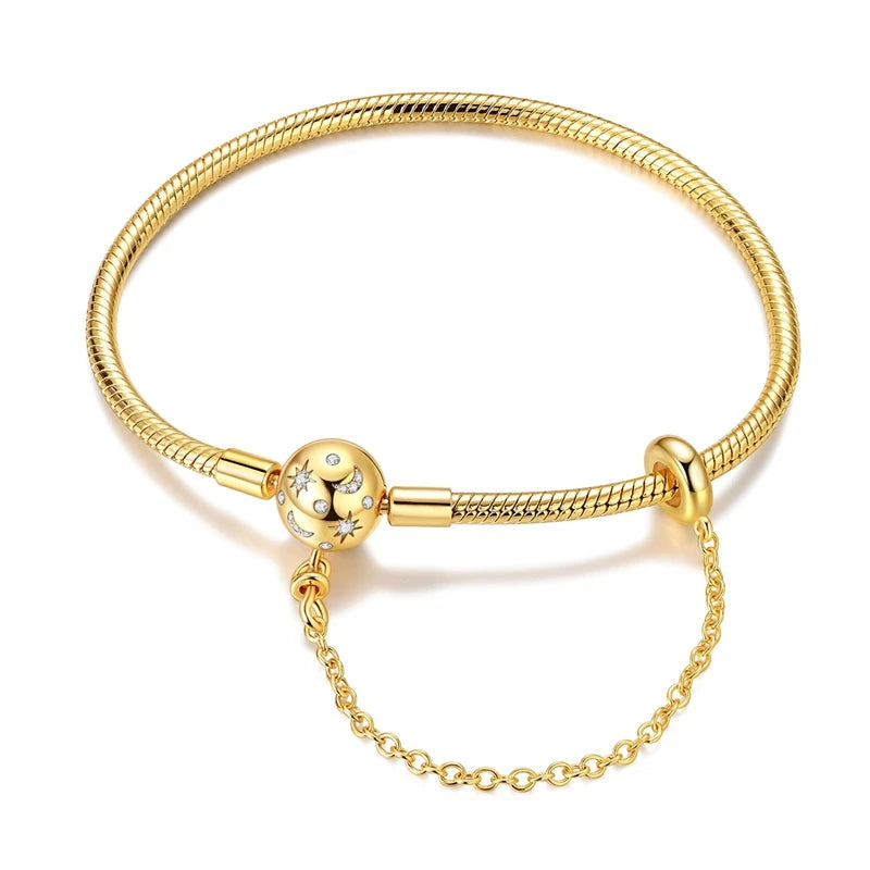 Bracelet Argent Étoile & Papillon