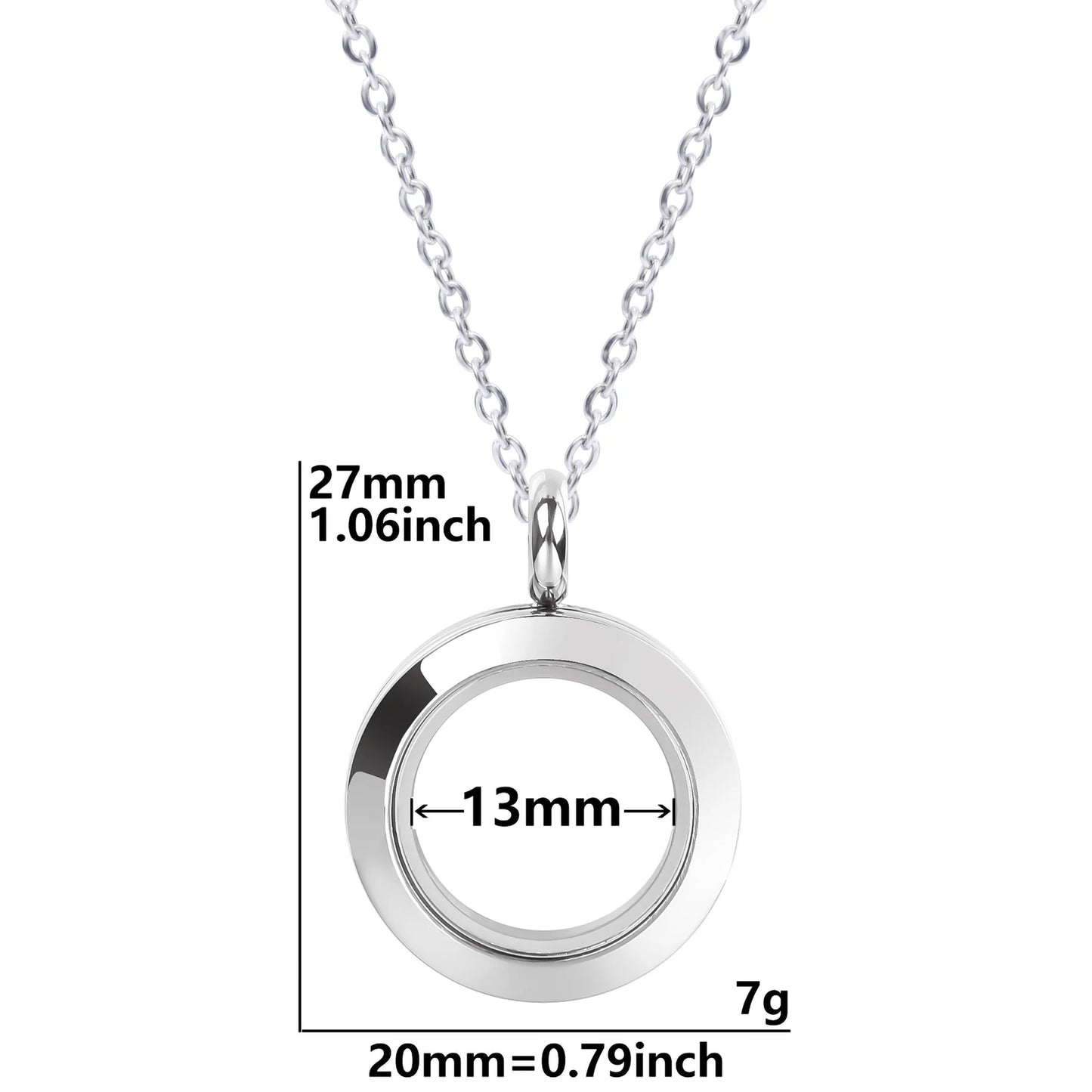 Collier Médaillon Photo Torsadé