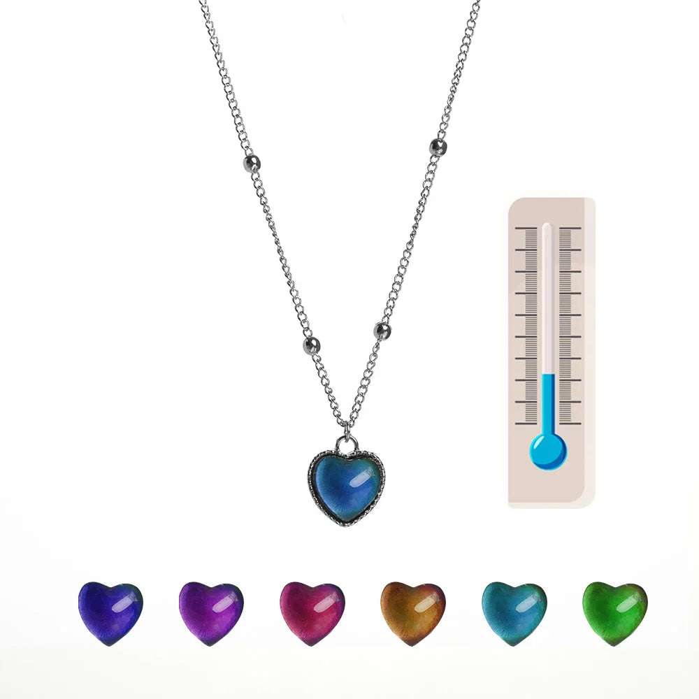 Collier Cœur Mood Color Change