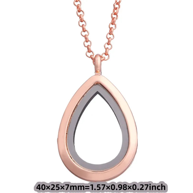 Collier Médaillon Photo Flottant