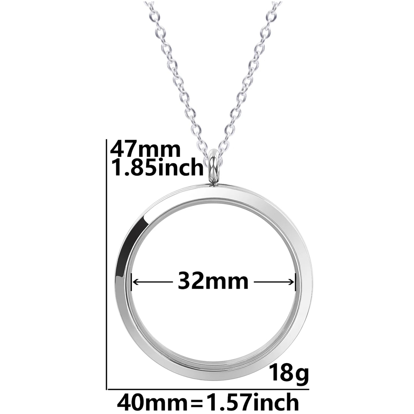 Collier Médaillon Photo Torsadé