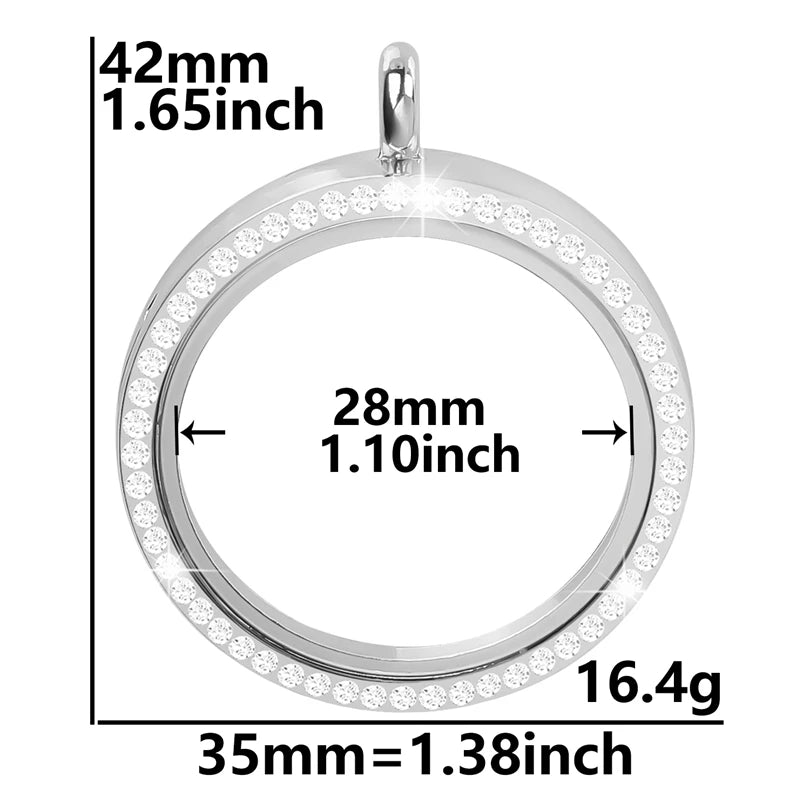 Médaillon Photo Cœur – Pendentif Souvenir Verre